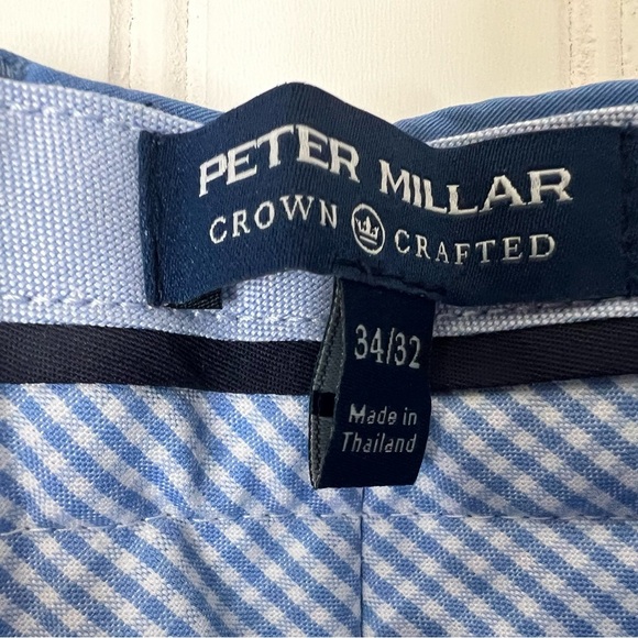 Peter Millar Crown Crafted Blue Stealth Golf Performance Pants 34x32 Men NEW 678 - Picture 3 of 4